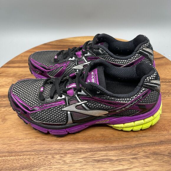 Brooks Ravenna 4 Shoes Womens Size 6 Running Purple Black 1201251B612 Sneakers - Picture 3 of 8
